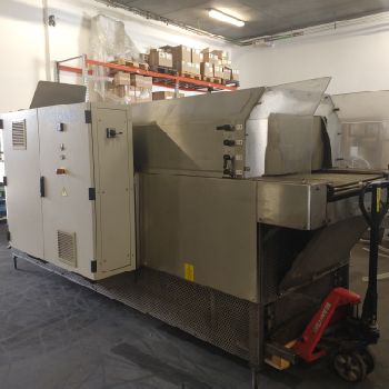 Krones Schrumpftunnel: Typ: 72/1-45-4500-S /Variopack-Verpacker: Typ: Variopack Compac Packing machine