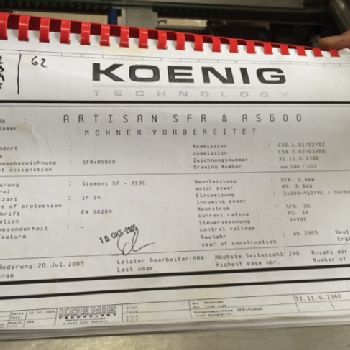 KÖNIG ARTISAN SFR TR LINE Machine