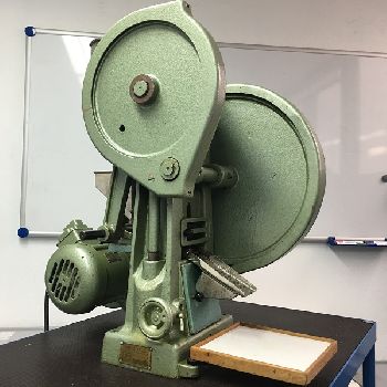 Used Korsch EK0 Single punch tablet press eccentric