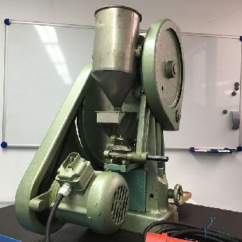 Used Korsch EK0 Single punch tablet press eccentric