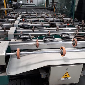 Bottero utting line regular (DLF) + LMT Low E grinder Glass cutting / edging machine