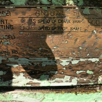 Yanmar 6N18AL-SN engine with spare parts..