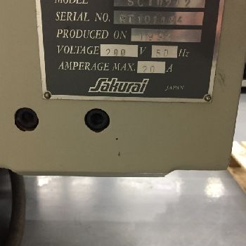 Sakurai SC102A2 Screen printing machine