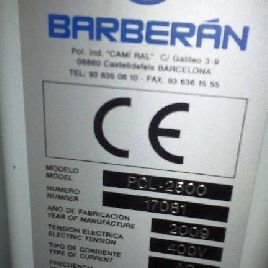 Barberan PCL 20 / 45-2500 Anlage