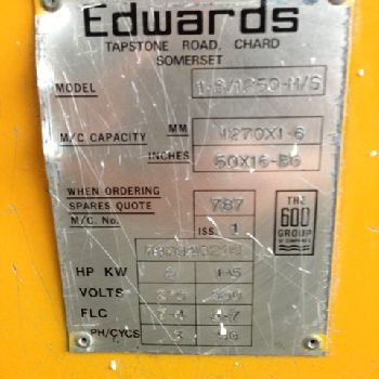 Cut tu lenght machine Edwards