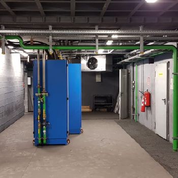 JUNKER 1500 KW Dual with 2 pcs of 3000 kg furnaces Industrial oven