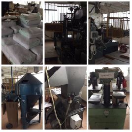 Offered for sale was complete shoe manufacturing plant