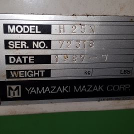 Horizontal Machine center "Mazak H 25 N