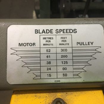 Startrite H280 M4 band saw for metal