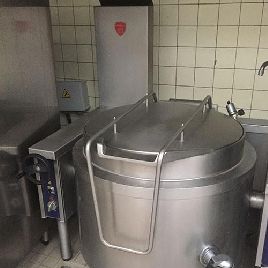 Tilting kettle 250 ML Bain-Marie - Gaz Charvet Aerogam revised and guaranteed 6 months