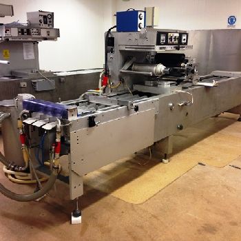 Multivac R70 mobile double chamber vacuum machine