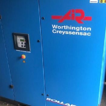 Worthington Creyssensac Rollair RLR 75V Oiled screw compressor