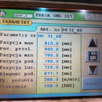 SMG DS315 1500/1300 metal press