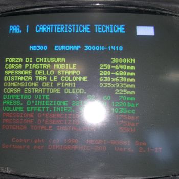 Negri Bossi NB 300 Injection moulding machine