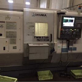 Okuma Twin Star LT 200 MY Horizontal turret lathe