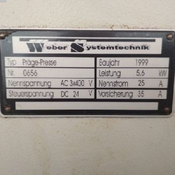 Embossing press - single column - hydraulic KUHLMANN 0656