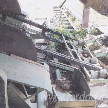 Grading line Sorting line with circular saw