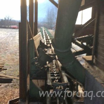 Grading line Sorting line with circular saw