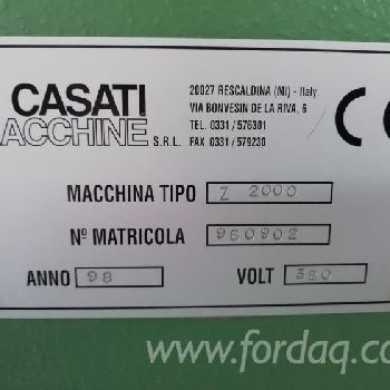 Used Casati Z2000 Veneer Splicer (CE Norms), 1998