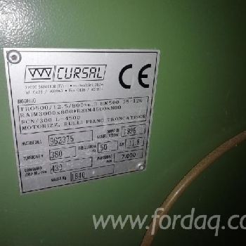 Used Cursal TRO500 Bottom Cut-Off Saw with Movable Electronic Stroke