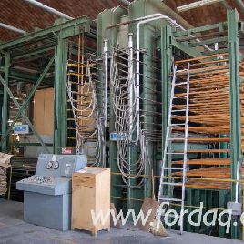 Angelo Cremona PLYWOOD COMPOSING Y PRESSING LINE Prensas de fibra de vidrio o tablero para aglomerado Para la venta Italia
