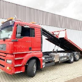 MAN TGA 26.360 6x2-4 BL Tow Truck, Sliding Platform, Steering / Lift Axle, Radio