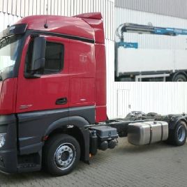 Mercedes-Benz Actros 2545 L 6x2 with crane, retarder