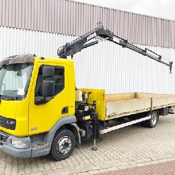 DAF AE45LF 220 4x2, crane MKG HLK 71 HP A 3, radio