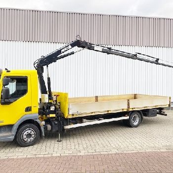 DAF AE45LF 220 4x2, crane MKG HLK 71 HP A 3, radio