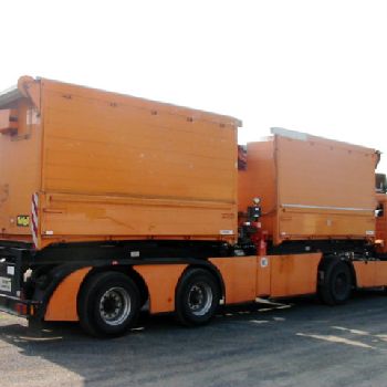 HERRMANN FZ.BAU HERRMANN DK AHL with crane Atlas 130.1-8,2 / 2 A 2