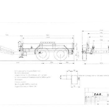 F-A-G F-A-G Dropside Trailer 14t Total Wt.