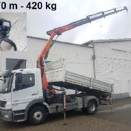 Mercedes-Benz Atego 822 K, Palfinger kraan PK 7501 C 11,80m-420 kg, hydr. Funk.,