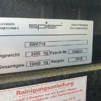 SPIER 8 WK 715, light roof lashing strips,