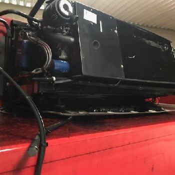 MILDNER swap body refrigerated 7.45, accident, Carrier Supra 1150