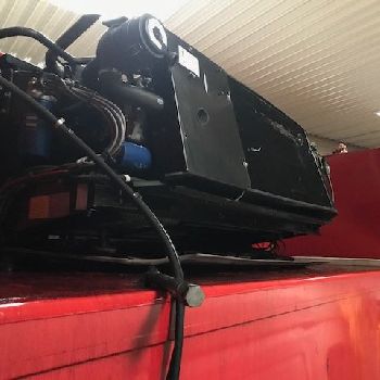 MILDNER swap body refrigerated 7.45, accident, Carrier Supra 1150