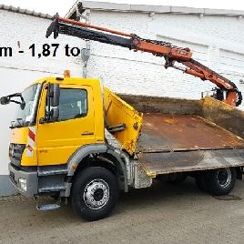 Mercedes-Benz Axor 1824 K / 39, Atlas stern crane 105.1 V -6.6 m - 1.87 to, gripper control