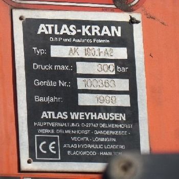 Atlas ATLAS AK 190.1A2 Crane, radio