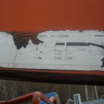 Atlas Terex 118.2 VGL crane, radio and gripper control