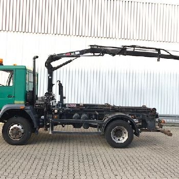 MAN 14.224 LAC 4x4 city hook with crane HIAB 045-2