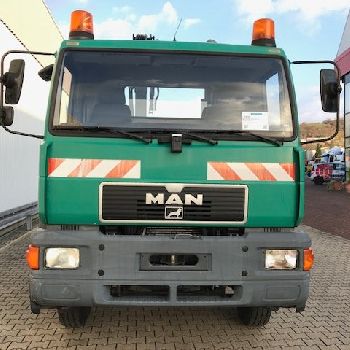 MAN 14.224 LAC 4x4 city hook with crane HIAB 045-2