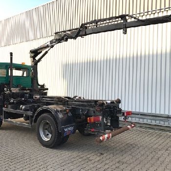 MAN 14.224 LAC 4x4 city hook with crane HIAB 045-2