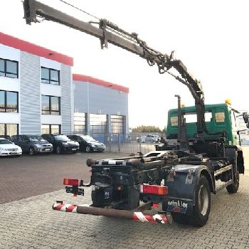MAN 14.224 LAC 4x4 city hook with crane HIAB 045-2