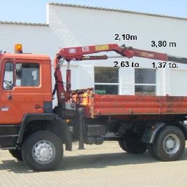 MAN M08 17.222 4x4 with crane HMF 623 K1 B3