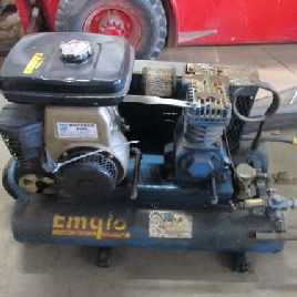 Emglo Products Co Compresseur d'air à essence portatif maxi avec 125 psi avec moteur refroidi par air (n ° 16017); Emglo Products Co Compresseur d'air à essence portatif maxi de 125 psi avec moteur refroidi par air