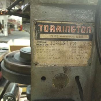 Torrington Model V-82 Verti Slide .207" Dia 40-200 Spm 230/460V 3Ph Fourslide (#17328); Torrington Model V-82 Verti Slide .207 Dia 40-200 Spm 230/460V 3Ph Fourslide