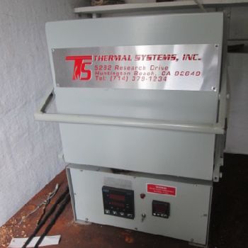 Thermal Systems Inc TS 127HT 230 V 1Ph 7"W X 12D Electric Furnace W/Digital Cntrl (#16536); Thermal Systems Inc TS 127HT 230 V 1Ph 7W X 12D Electric Furnace W/Digital Cntrl