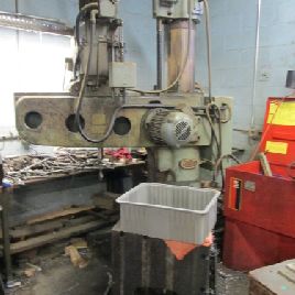 WM Asquith Ltd Model NLD-215 30" X 24 Table 480V 3Ph Radial Arm Drill Press (#17159); WM Asquith Ltd Model NLD-215 30 X 24 Table 480V 3Ph Radial Arm Drill Press