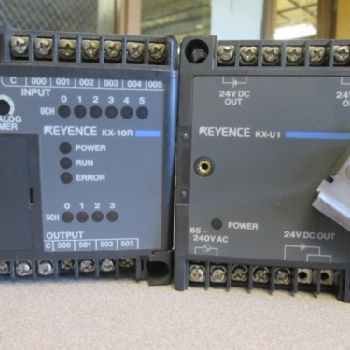 Keyence KX-10R PLC w/ Matching Power Supply (#11808); Keyence KX-10R PLC w/ Matching Power Supply