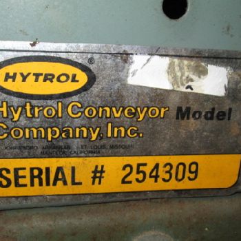 Hytrol Flat Belt Powered Conveyor 12" Wide x 66 Long 1/3 HP (#15671)