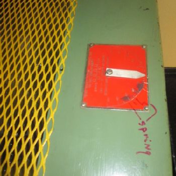 American Steel Line Model 3-11 7 Roll 12 Gauge 15" Wide Stock Straightener (#16618); American Steel Line Model 3-11 7 Roll 12 Gauge 15 Wide Stock Straightener